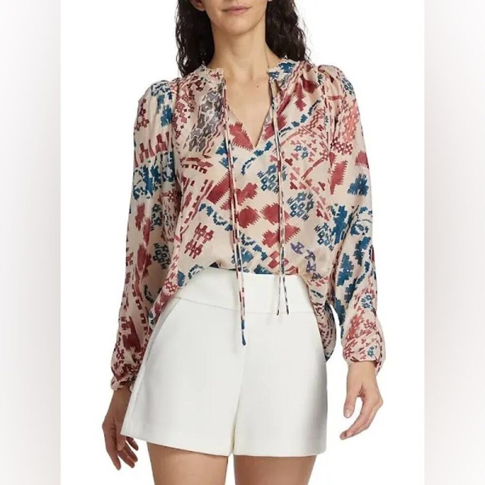 Maria Cher Epuyen Cora Silk Blouse LARGE
